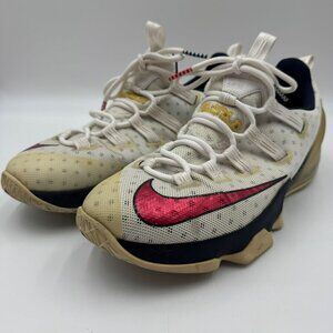 Nike Lebron XIII Basketball Shoes 831925-164 Red/White/Gold Mens Size 12